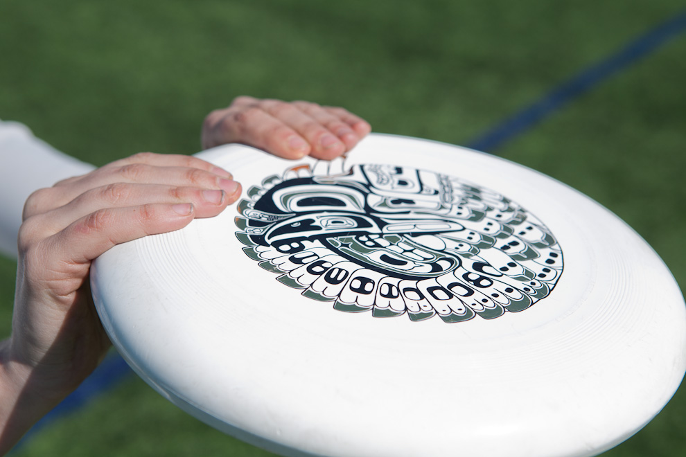 Two Handed Rim Catch Ultimate Frisbee